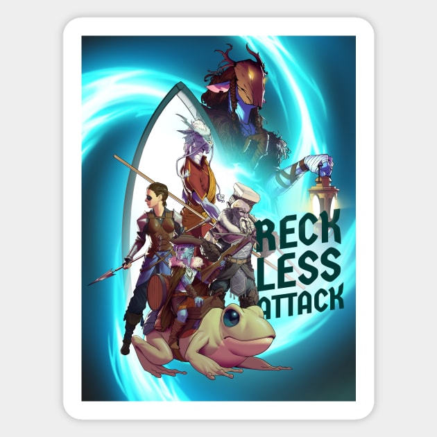 Reckless Attack Flyer Sticker by Reckless Attack